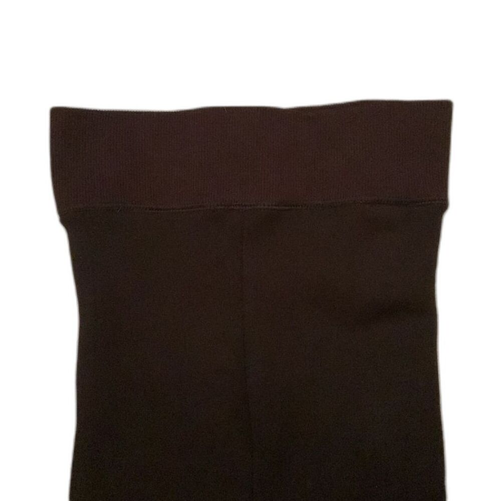 Black Leggings with Velour Lining Extra Small - Picture 5 of 6